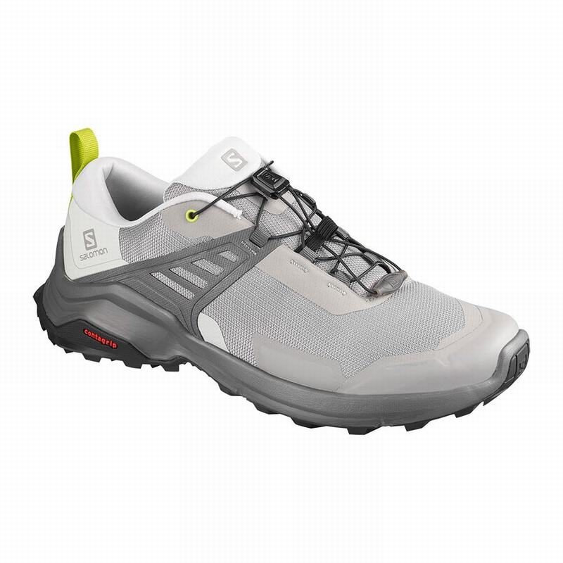 Salomon X RAISE Zapatillas Trekking Hombre - Gris / Verde Claro - Colombia (76458-EMAD)